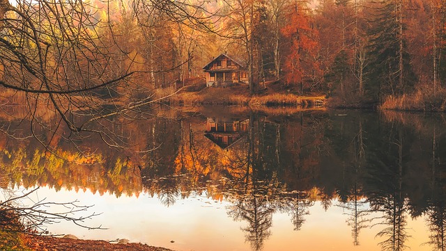 秋天 落下 小屋 - 上的免费照片