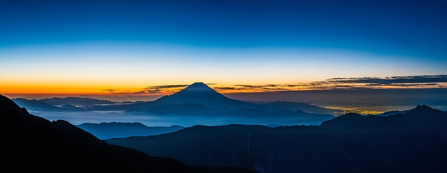 全景观 富士山 黎明之前 - 上的免费照片