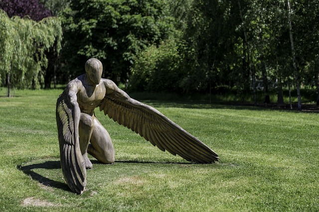 花园雕塑 天使格瑞尔 雕塑家埃德 艾略特 - 上的免费照片