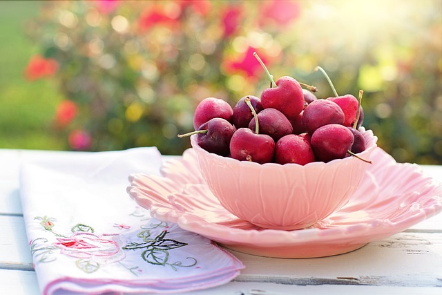 樱桃 碗 水果 - 上的免费照片