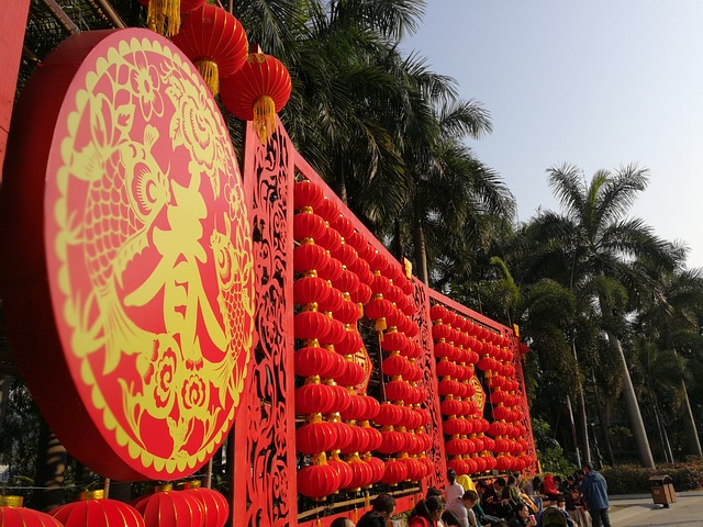 中国春节 红灯笼 春 - 上的免费照片