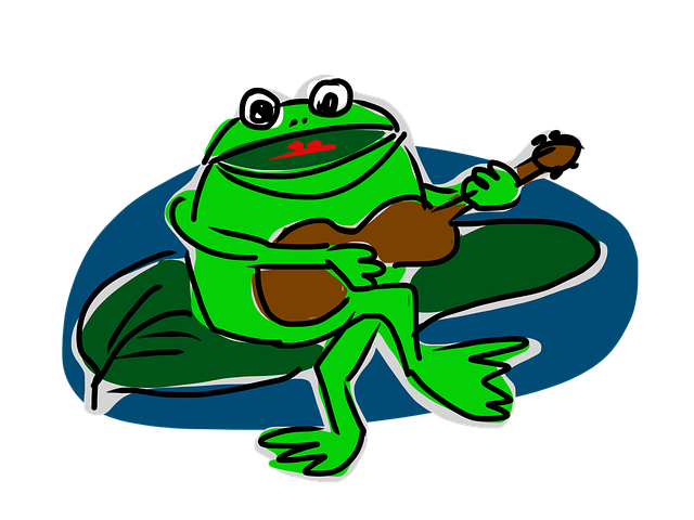 青蛙 吉他 音乐 - 上的免费图片