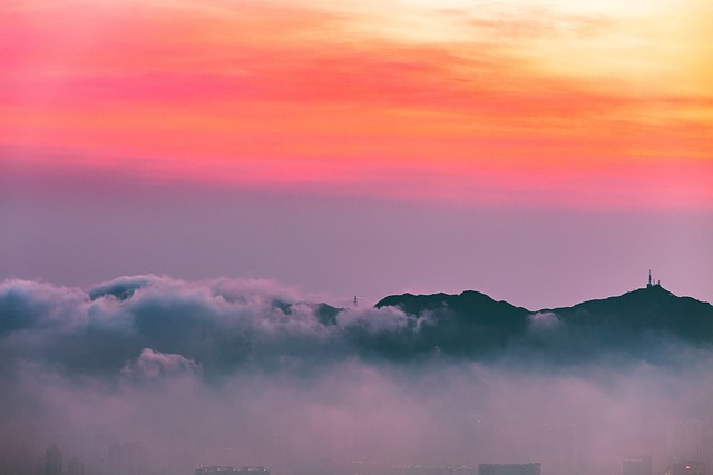 山 雲 日出 Font 天空 - 上的免费照片