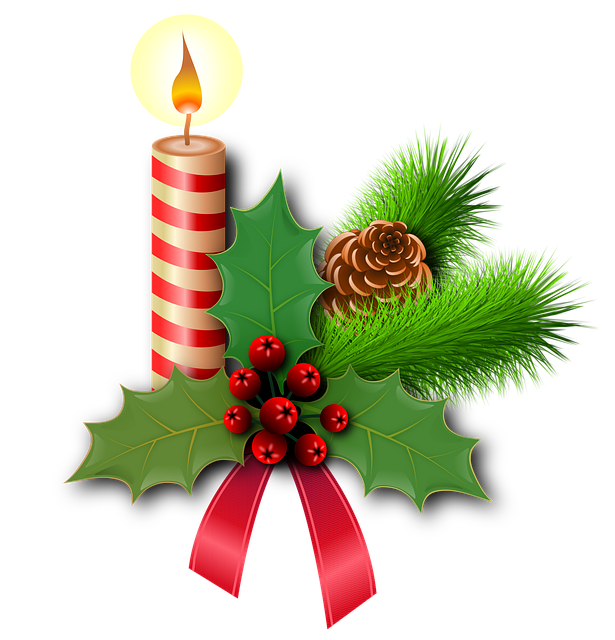 圣诞 冬青树 蜡烛 - 上的免费图片