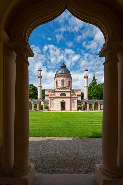 红色清真寺 宫廷花园 Schwetzingen - 上的免费照片