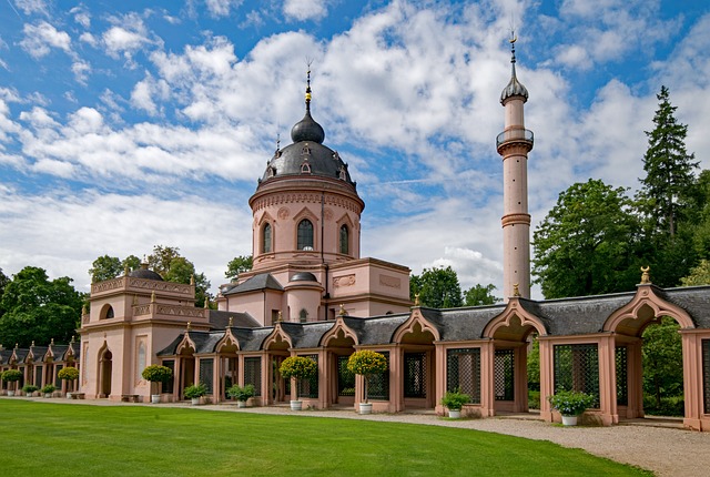 红色清真寺 宫廷花园 Schwetzingen - 上的免费照片