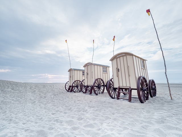 Norderney Badekarren 海滩 - 上的免费照片