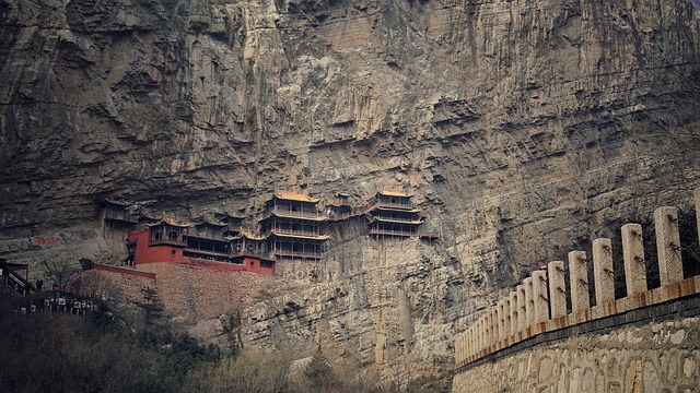 悬空寺 中国 - 上的免费照片