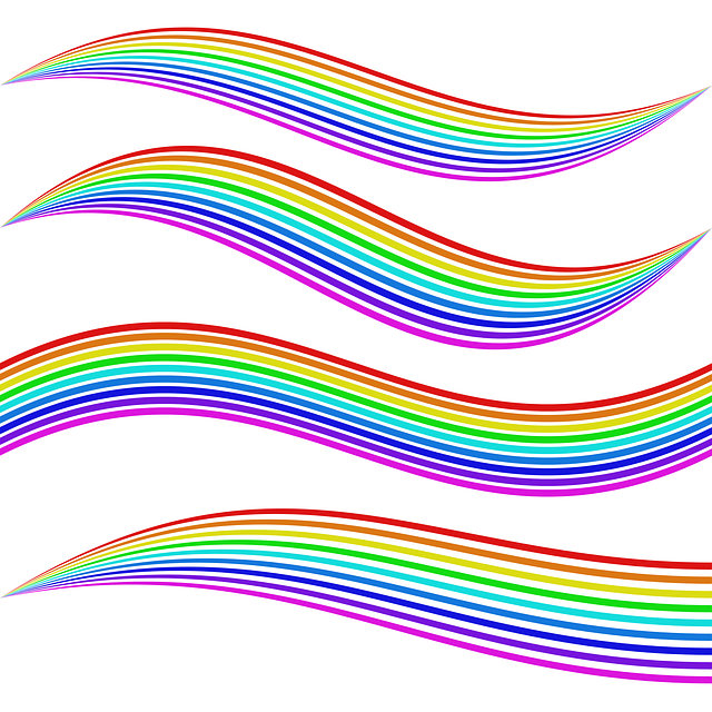 元素 形象的 彩虹 - 免费矢量图形