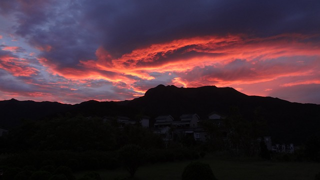 日落 山 景观 - 上的免费照片