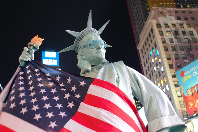 美国 美国国旗 自由女神像 - 上的免费照片