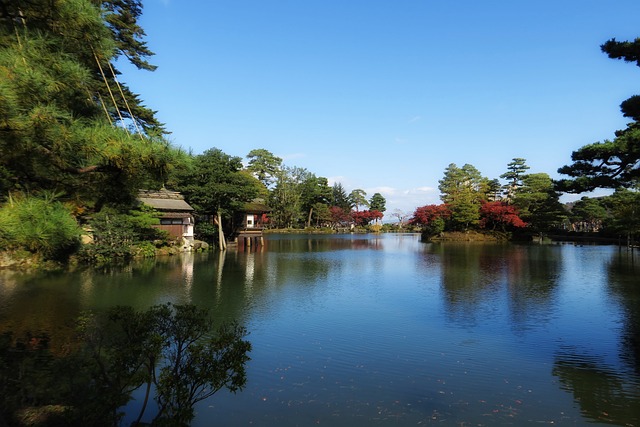 日本 兼六園 湖 - 上的免费照片