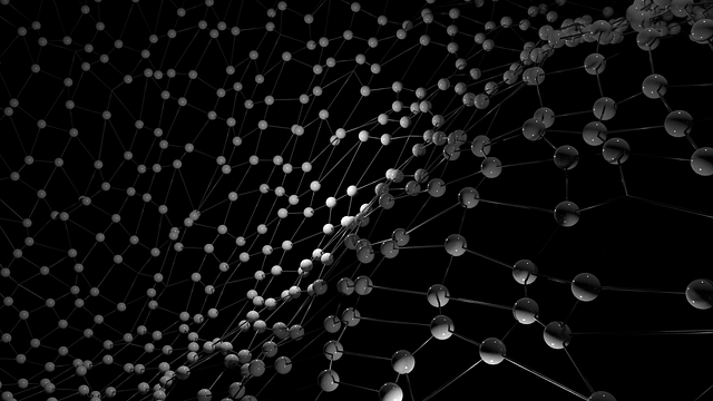 晶格 分子网 黑色背景 - 上的免费照片