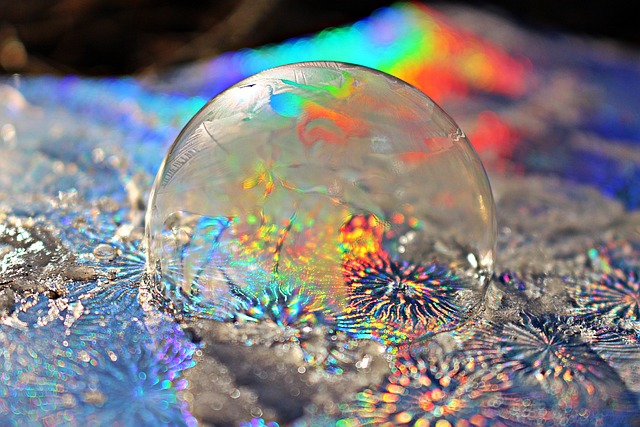霜气泡 彩虹 肥皂泡 - 上的免费照片