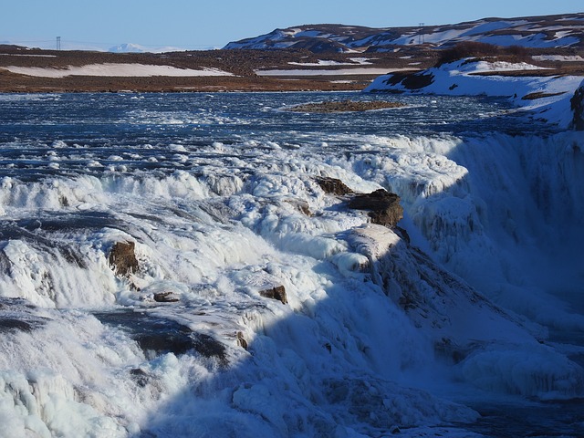 Gullfoss 瀑布 流动 - 上的免费照片