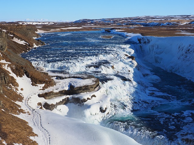 Gullfoss 瀑布 流动 - 上的免费照片