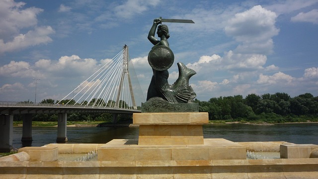 美人鱼 华沙 桥 - 上的免费照片