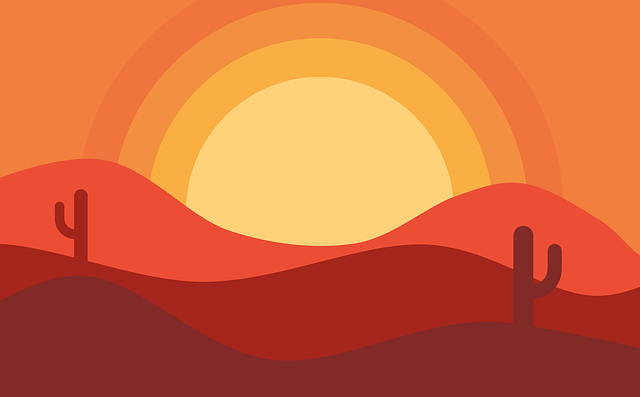 日落 太阳 沙漠 - 上的免费图片