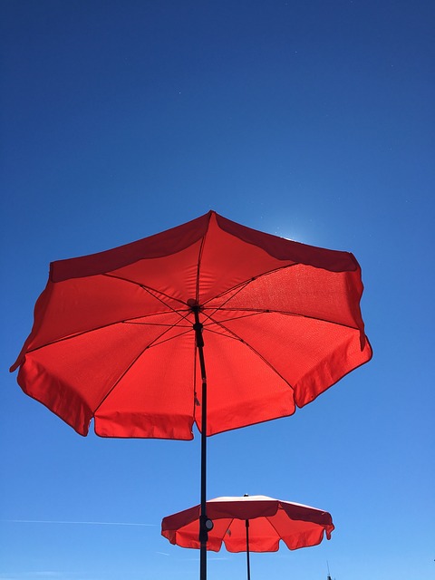 雨伞 红色的 天堂 - 上的免费照片