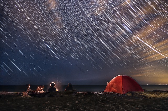 Startrail 星星 野营 - 上的免费照片