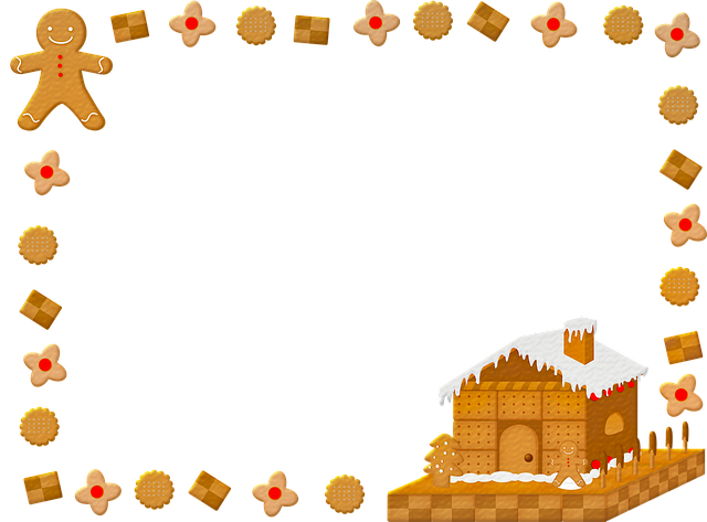 姜饼圣诞框架 姜饼人 姜饼屋 - 上的免费图片