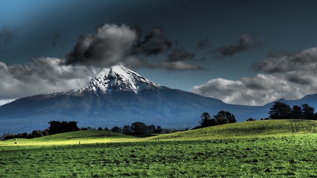 新西兰Taranaki 雪 蓝色的 - 上的免费照片