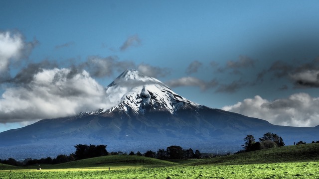 新西兰Taranaki 雪 蓝色的 - 上的免费照片