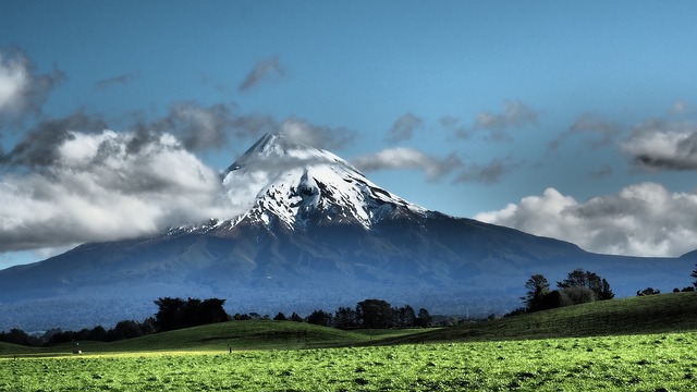 新西兰Taranaki 雪 蓝色的 - 上的免费照片