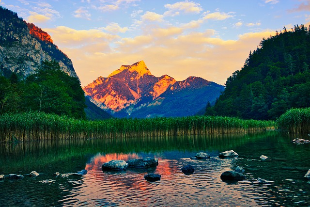 Alpenglühen 日落 阿尔卑斯山 - 上的免费照片