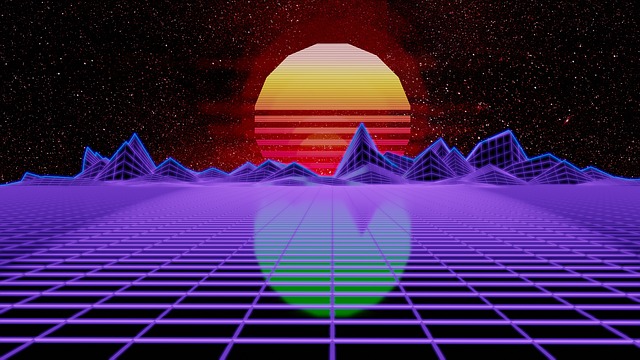 Synthwave Retrowave 合成器 - 上的免费图片