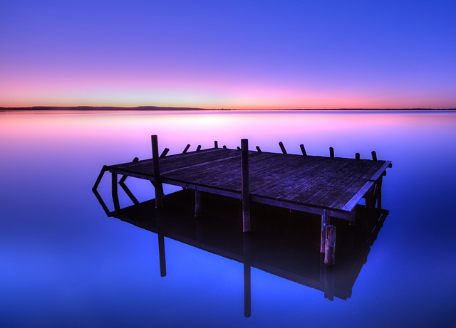 湖 蓝色小时 水 - 上的免费照片