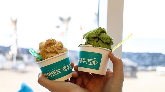 冰淇淋 花生的冰淇淋 绿茶冰淇淋 - 上的免费照片