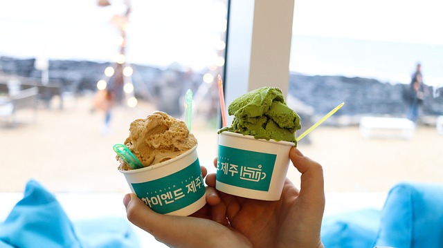 冰淇淋 花生的冰淇淋 绿茶冰淇淋 - 上的免费照片