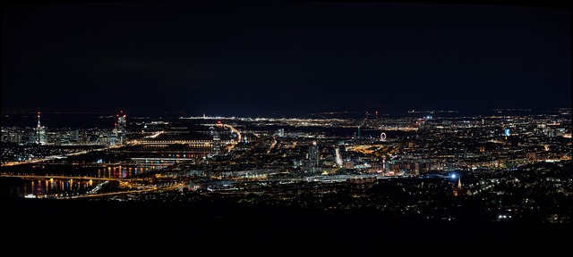 维也纳 全景 夜晚 - 上的免费照片