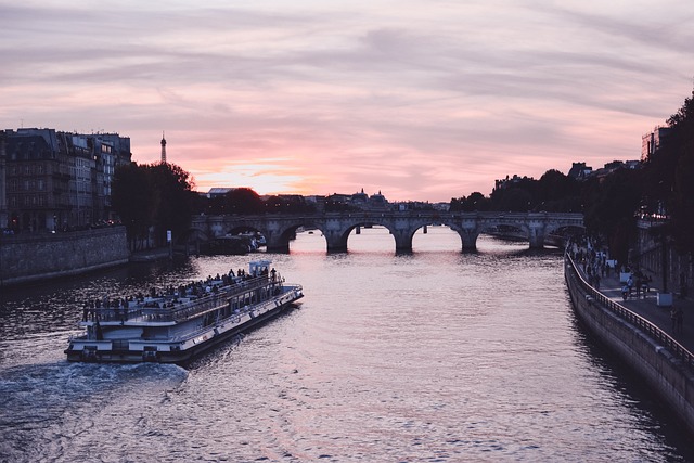 巴黎 日落 船 - 上的免费照片