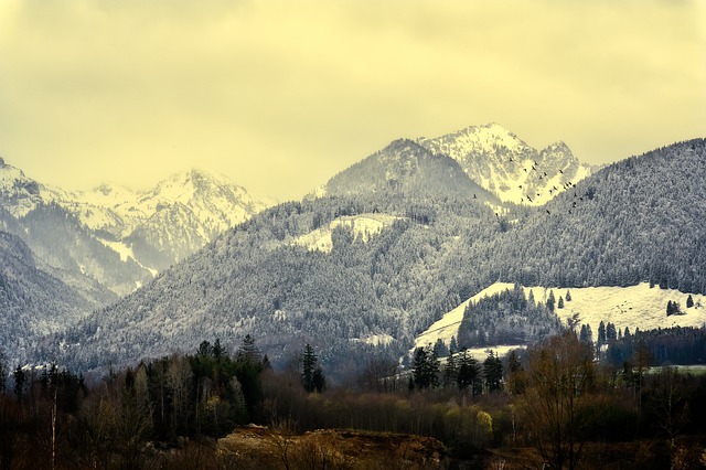 山 雪 景观 - 上的免费照片