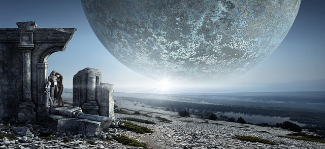 幻想 月亮 废墟 - 上的免费照片
