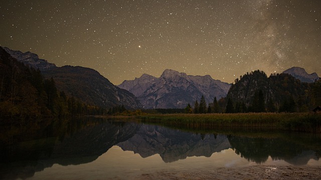 夜晚的景观 晚上的照片 山 - 上的免费照片