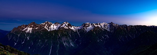 全景 多山的景观 黎明之前 - 上的免费照片