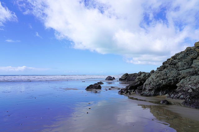 蓝天 海滩 加利福尼亚州 - 上的免费照片