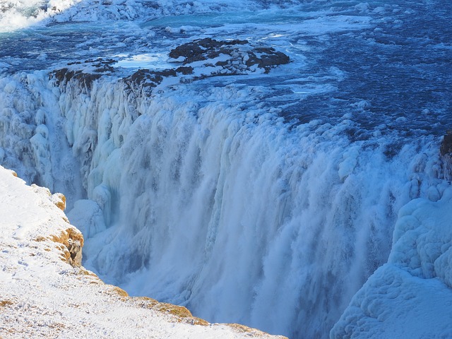 Gullfoss 瀑布 流动 - 上的免费照片