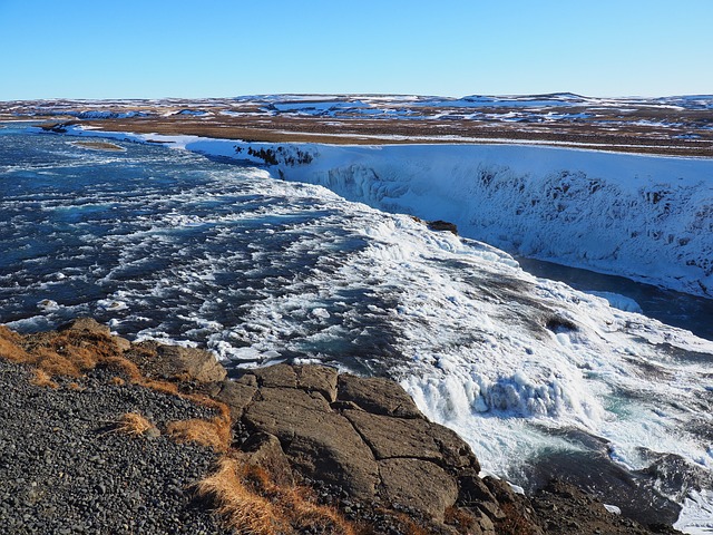 Gullfoss 瀑布 流动 - 上的免费照片