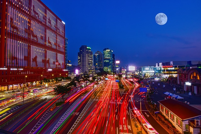 韓國首爾 夜景 車軌 - 上的免费照片