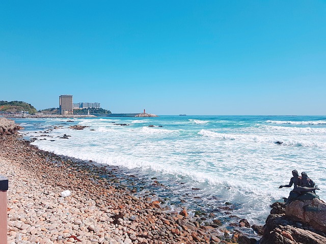 海 韩国 海滩 - 上的免费照片