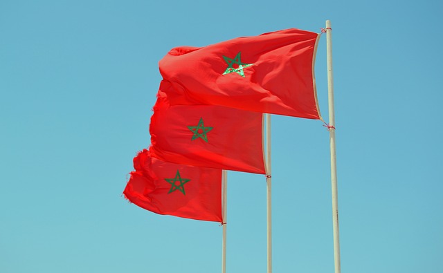 摩洛哥 旗帜 蓝天 - 上的免费照片