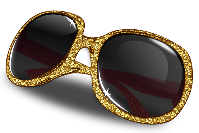 金色的眼镜 金箔闪闪发亮的眼镜 美丽可爱的眼镜 - 上的免费图片