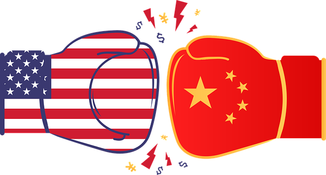 美国 中国 战争 - 免费矢量图形