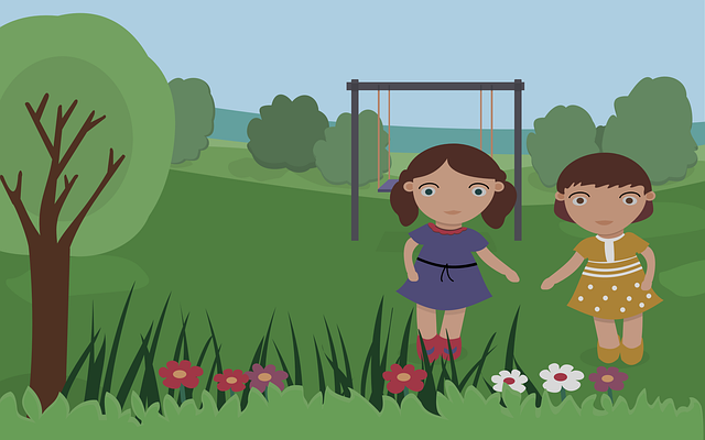 儿童公园 两个女孩 玩 - 上的免费图片