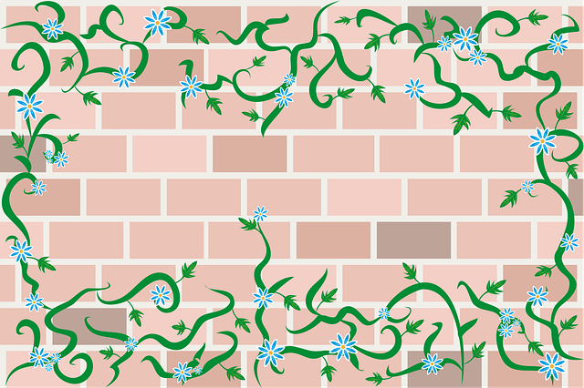 墙 栅栏 攀爬植物 - 免费矢量图形