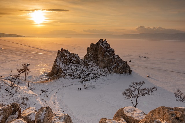 岩层 霜 贝加尔湖 - 上的免费照片